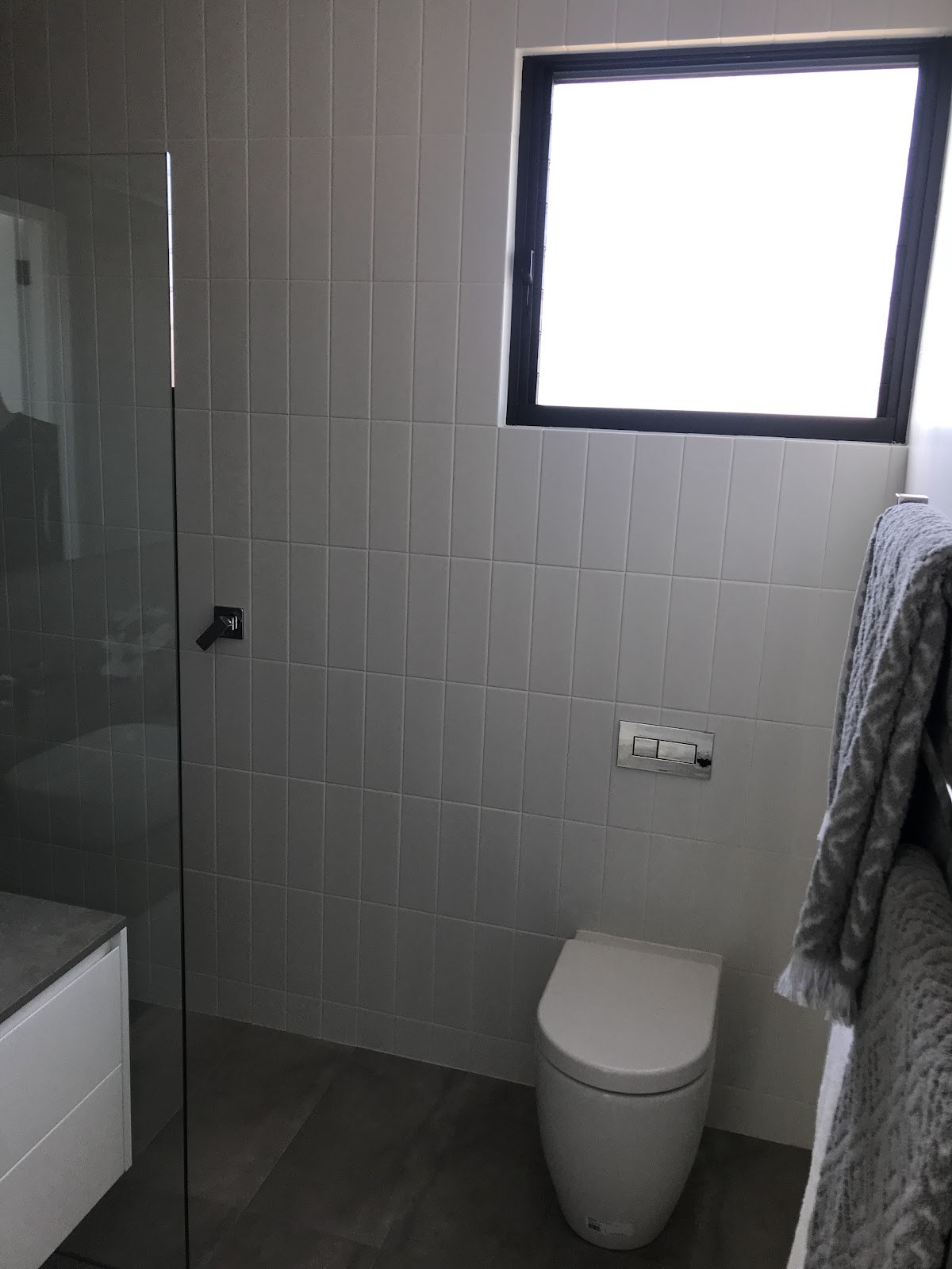 A real bathroom tiled by Clear Cut Tiling